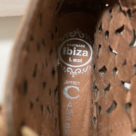 Jeffrey Campbell Ibiza Handmade Perforated Leather Ankle Boots. Size 7. - Picture 4 of 6